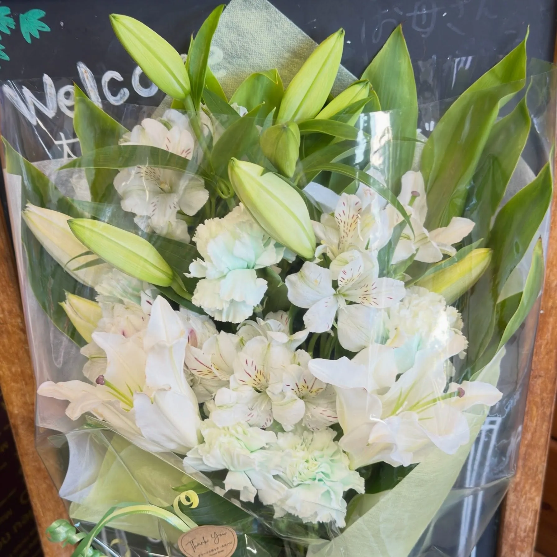 白の花束💐