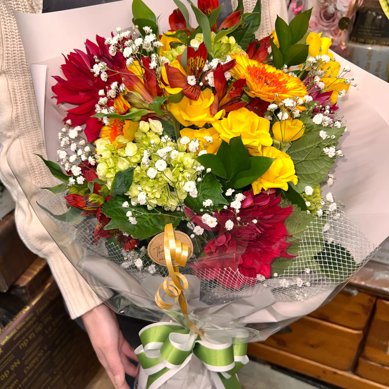 祭り引退の花束|藤井寺の花屋